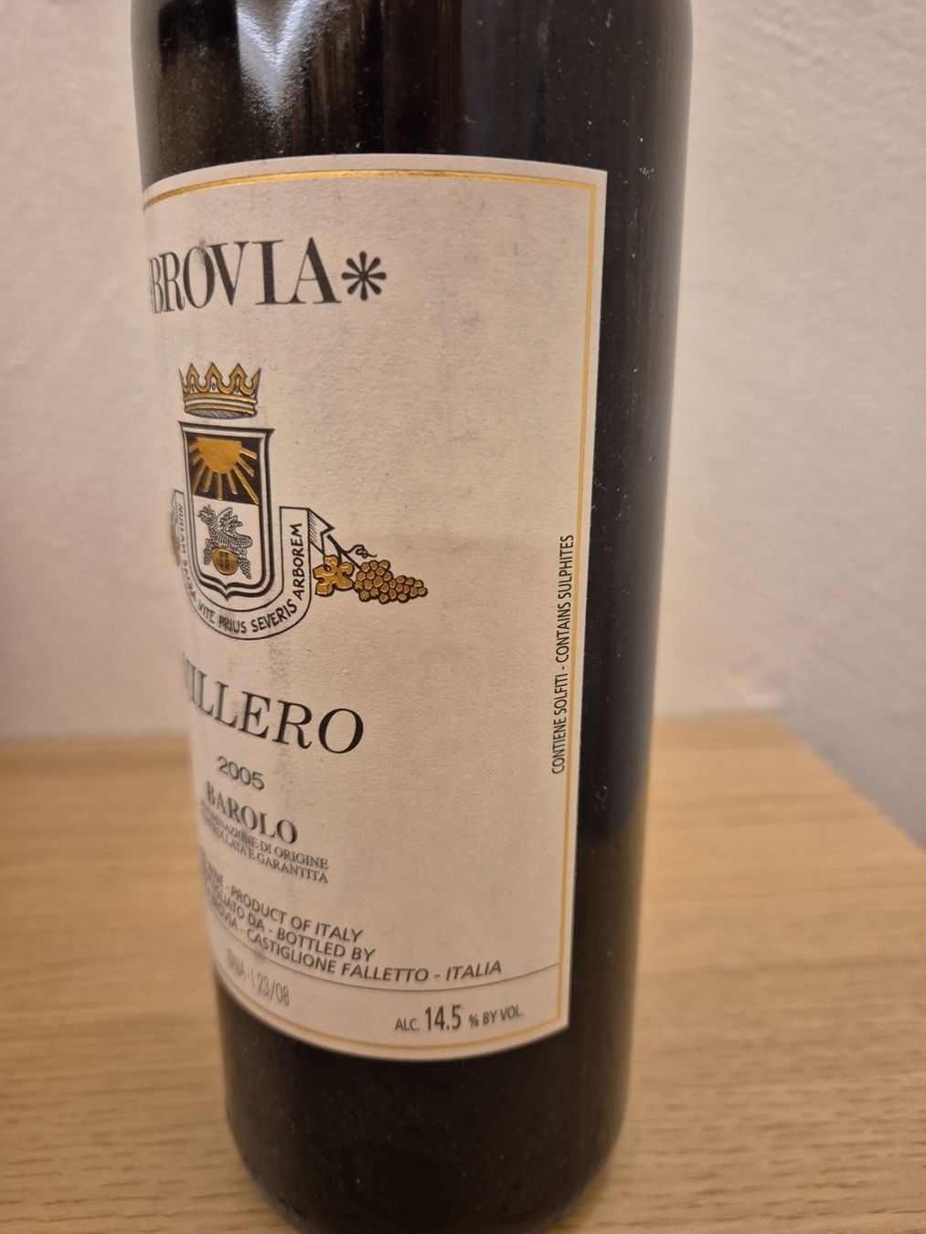 Vino: Barolo Villero 2005 - Brovia – Usato da Dinhard venduto da jacuzzy 3