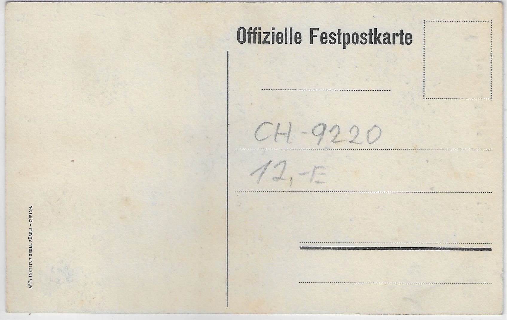 Ansichtskarten: Thurg. Kantonalsängerfest Bischofszell – Gebraucht aus Ettingen von Kartenplanet 1