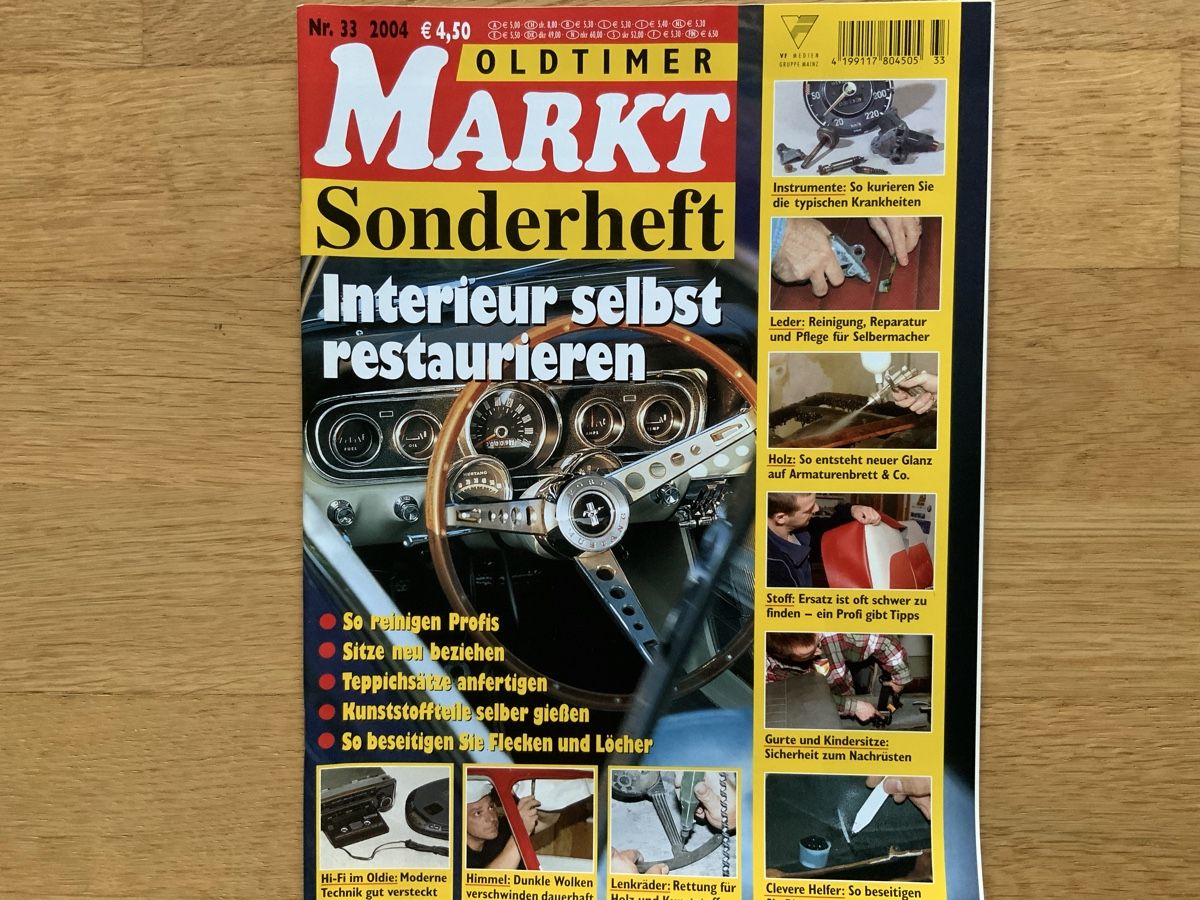 Automobili: Oldtimer Markt Sonderheft Instrumente / Radio / Sitze – Nuovo (secondo la descrizione) da Frauenfeld venduto da CSM71
