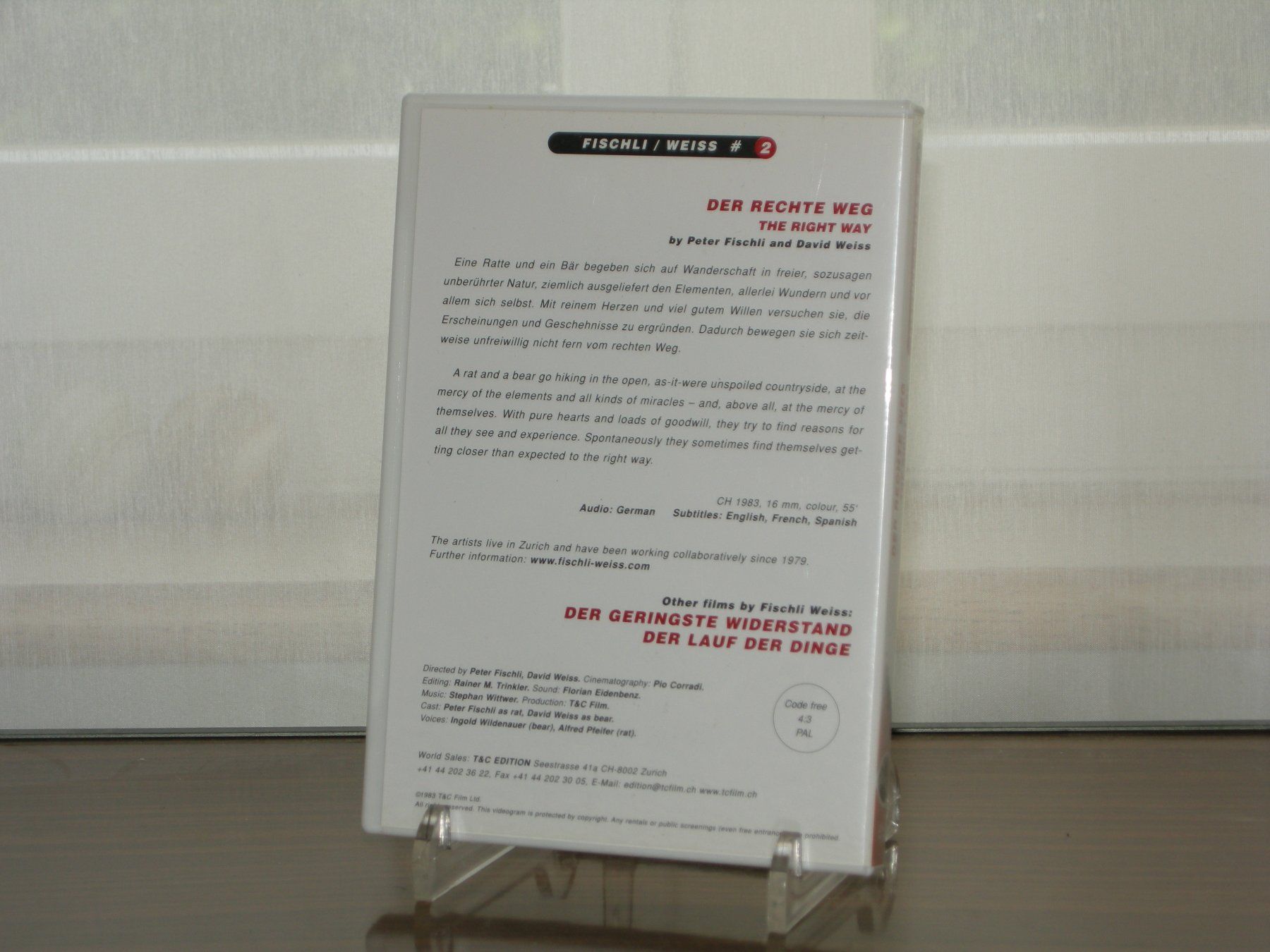 Tutti i DVDs: Fischli / Weiss / Der rechte Weg DVD – Usato da Aarau venduto da Pearlz 1