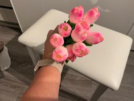 Künstlicher Tulpenstrauss rosa