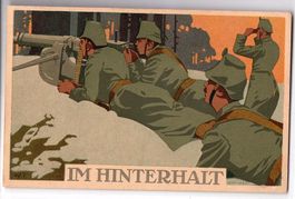 Ansichtskarte Militär 1. Weltkrieg Künstler "Im Hinterhalt"