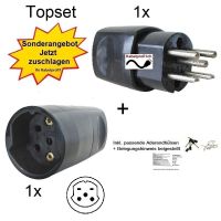 Topset Aktion Stecker + Kupplung T15 -10A 230-400V Porto 5.-