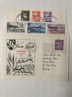England / Herm Island, Aufdruck-Serie Europa auf Brief