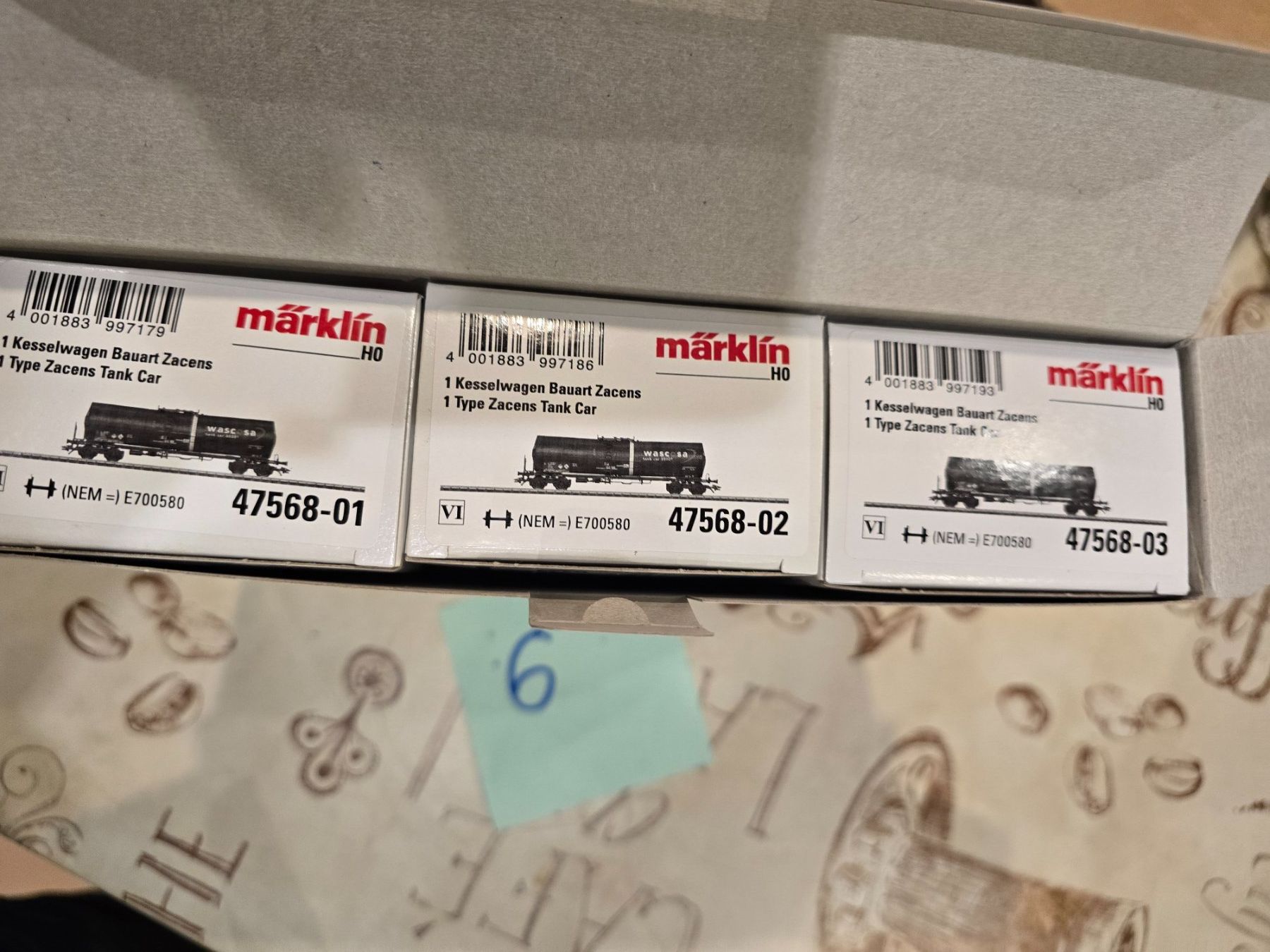 Märklin Modellini di ferrovie: Märklin 47568 Typ Zacens Tankwagen-Set – Nuovo (secondo la descrizione) da Mauren TG venduto da Defrancesco 2