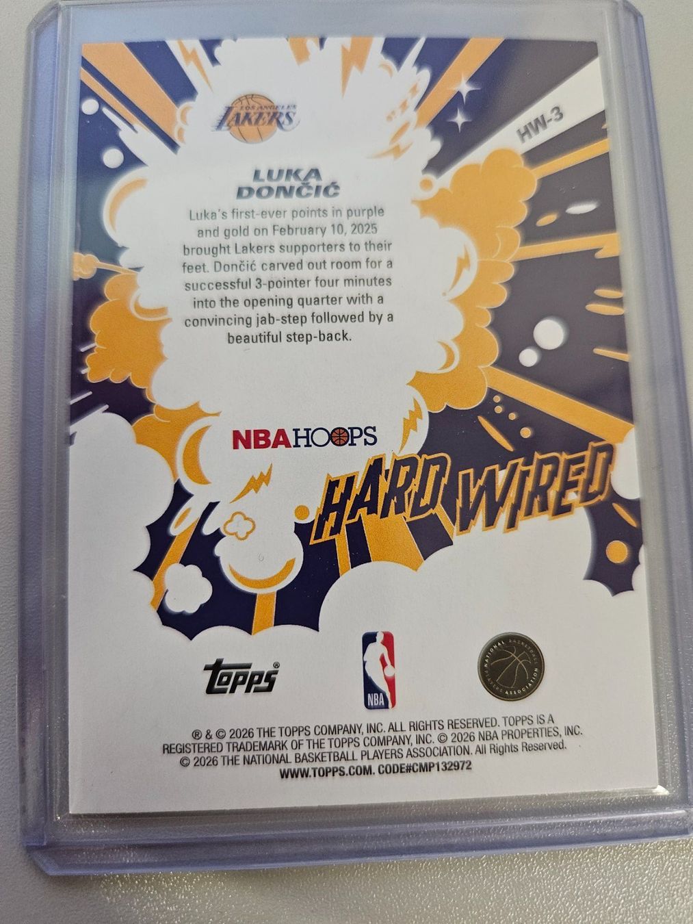 Nba Sammelbilder & Trading cards: NBA Hoops 2025/26 L.DONCIC LA Lakers Hard Wired – Gebraucht aus Arth von Web_air1 1