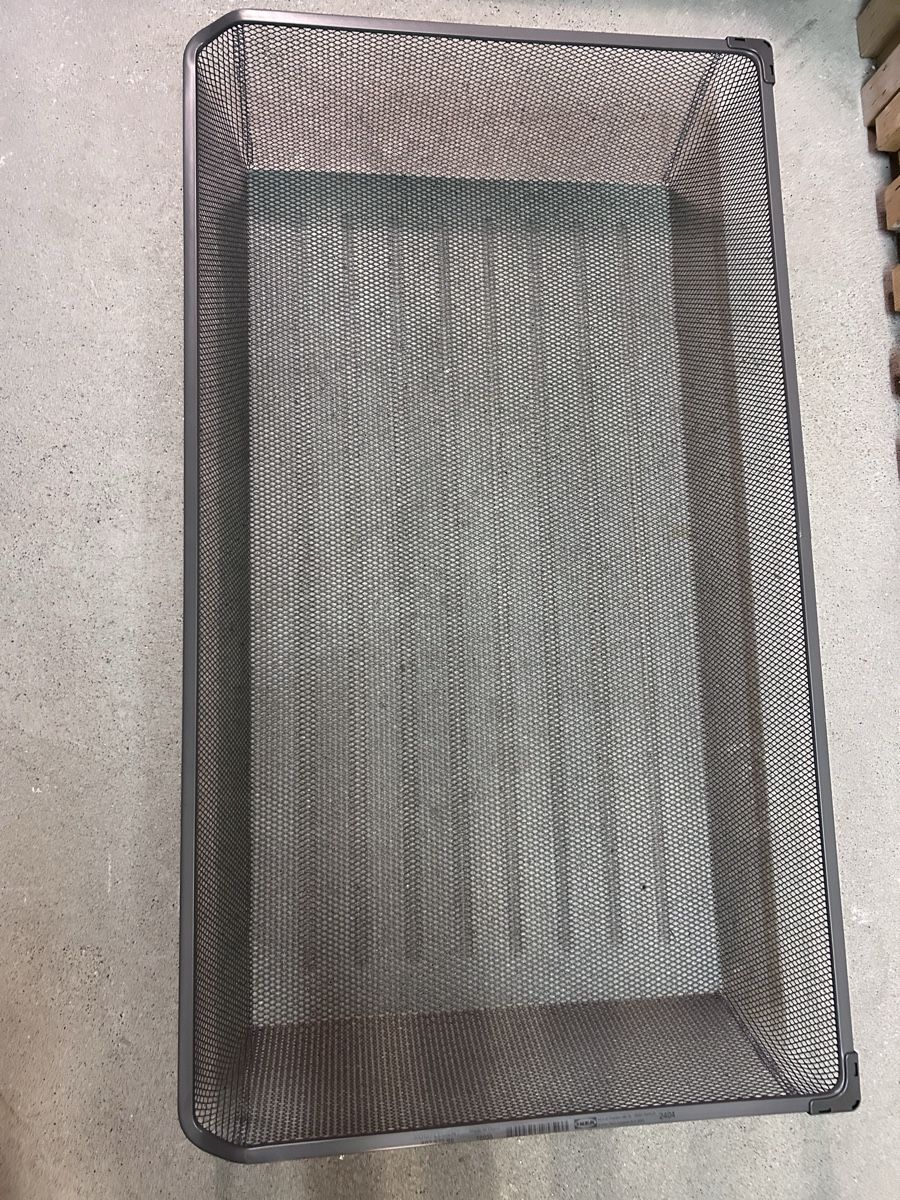 Ikea Altro per la casa: Ikea Komplement Netzdrahtkorb inkl. Schienen, grau, 100x58cm – Usato da Brunnen venduto da luc_8fgh 3