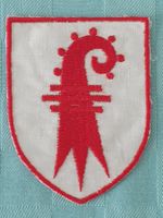 Vintage Badge Wappen Basel Land ST. GALLER STICKEREI