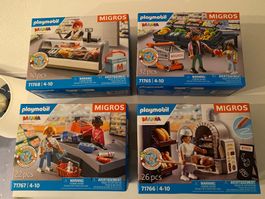 4 Playmobil Mania, Bäckerei, Kasse, Kühltheke,Früchte Gemüse
