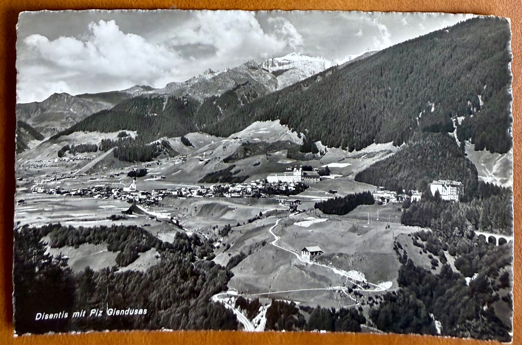 Cartoline postali: Disentis - Panorama 1941 – Usato da Lutry venduto da Ediego