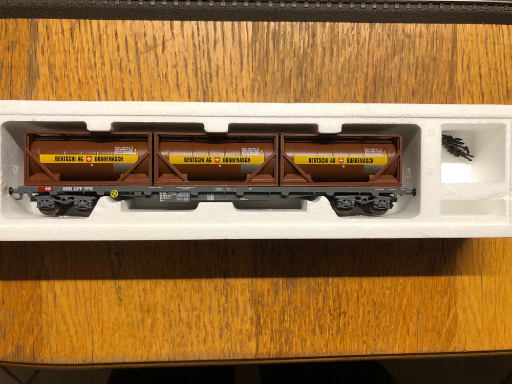 Wagon ACME Containerwagen PCC Bertschi Limited Edition – Échelle HO, Prêt Pour Le Réseau