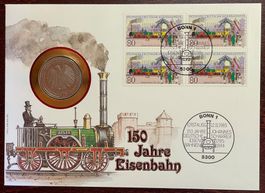 Numisbrief, 150 Jahre Eisenbahn