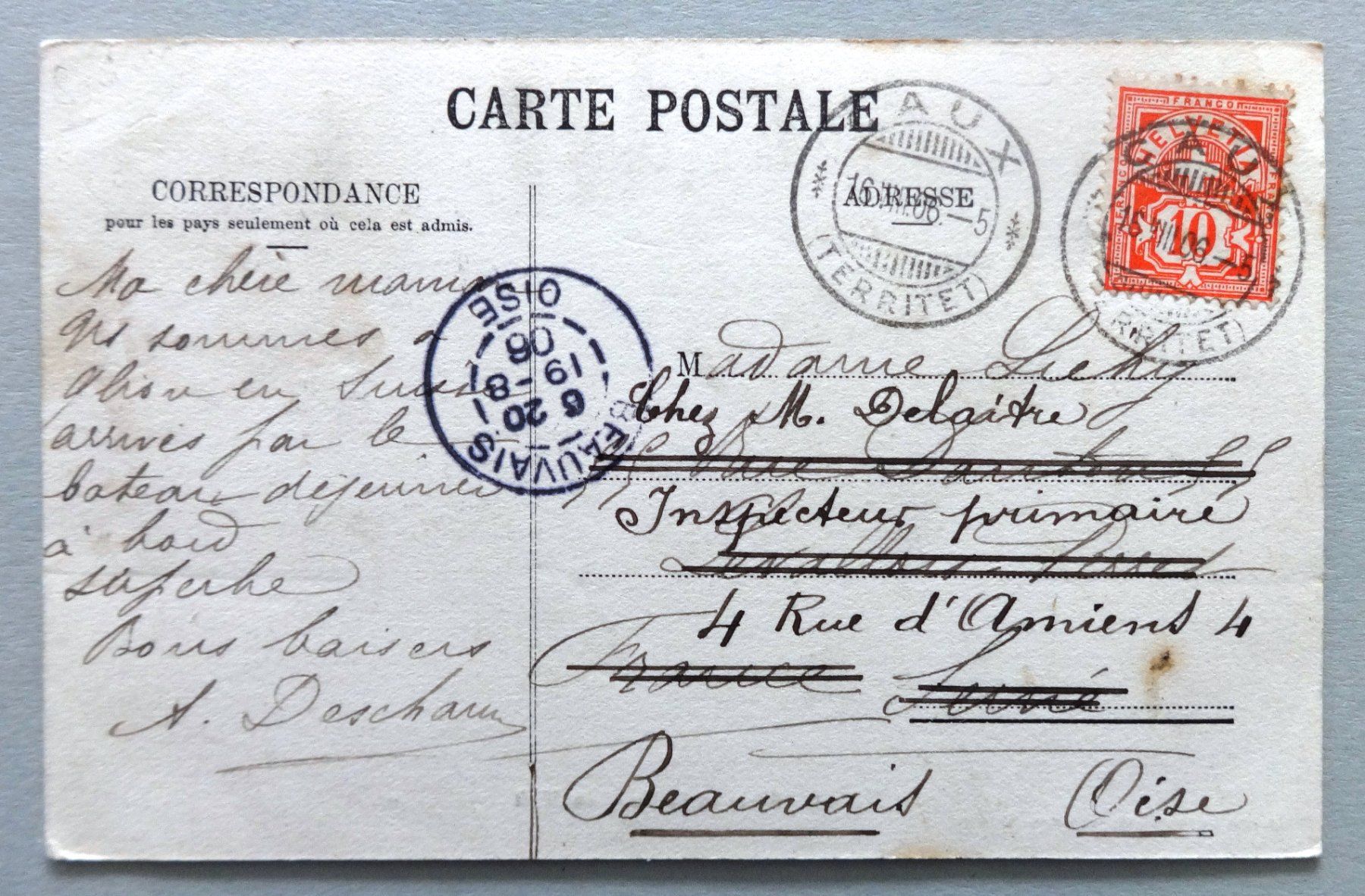 Ansichtskarten: Glion et la Dent du Midi – Gebraucht aus Fétigny von Billy2miny 1