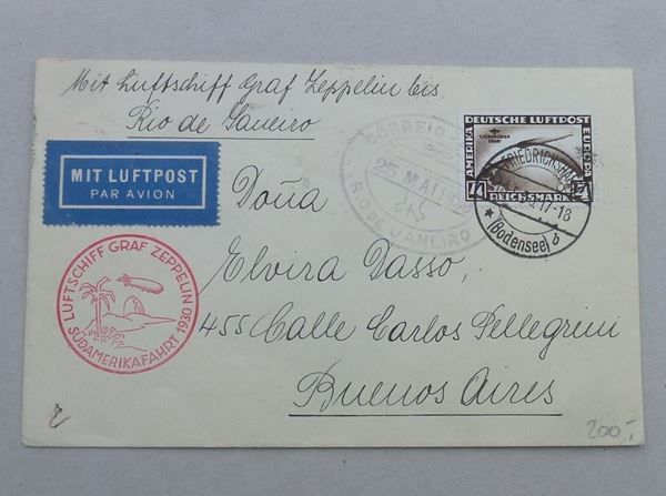 Tutti i francobolli: Südamerikafahrt 1930 ++ Graf Zeppelin – Usato da Walkringen venduto da Casablanca777