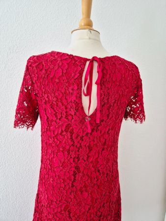 KLEID DRESS TWINSET SPITZE S , TOP ZU JACKE STRICKJACKE