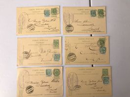 6 Postkarten Belgien (3000-73)