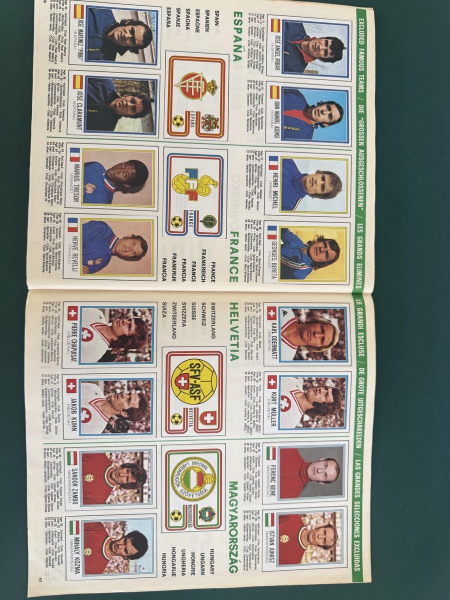 Panini Album: Panini WM 74 München – Usato da Granges-de-Vesin venduto da Gorille 3