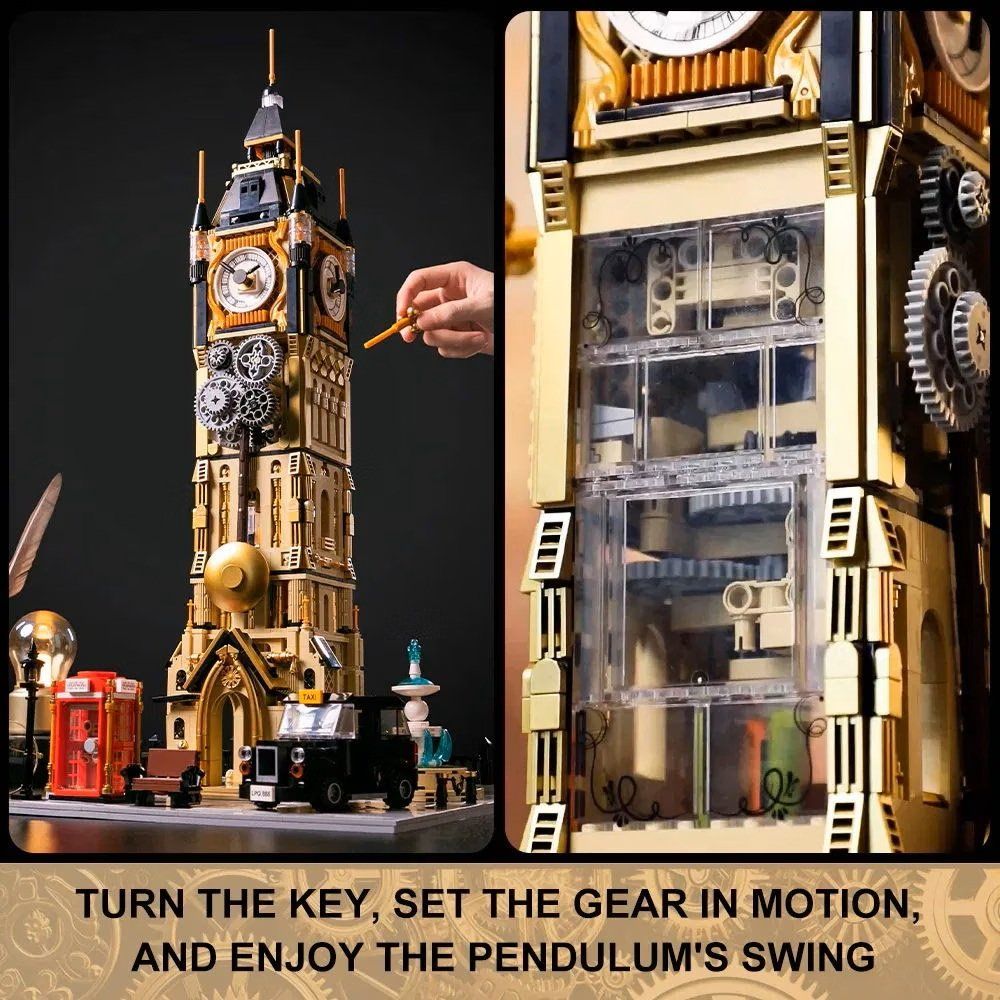 Lego Kit di costruzioni: Original-Steampunk Series Steampunk Clock Tower Park 58 cm – Nuovo e nell'imballaggio originale da St-Imier venduto da ATTAKSHOP 7