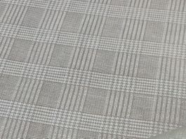 Leinen Anzug Stoff aus pied de poule karo 1.50x1.60m natur