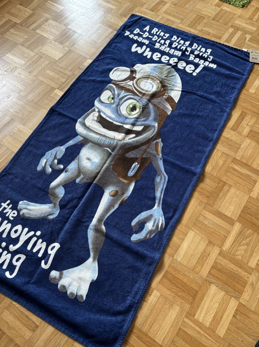 Teli da bagno: NEU** Crazy Frog Badetuch - 70x145cm – Nuovo e nell'imballaggio originale da Jona venduto da Sid100 1