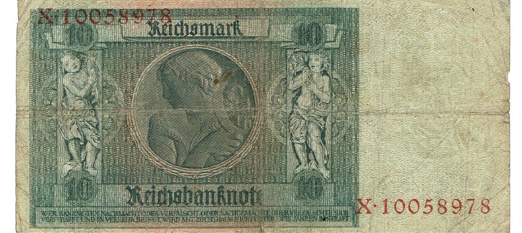Banconote: Berlin 10 Mark 22.01.1929 SS Serie X – Usato da Steffisburg venduto da ber_8htf 1