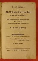 GESCHICHTEN DES VOLKES VON UNTERWALDEN, 1827