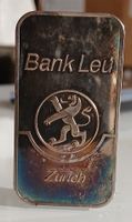 Silberbarren 100g Bank Leu Zürich 999 Fein silber MP Vintage