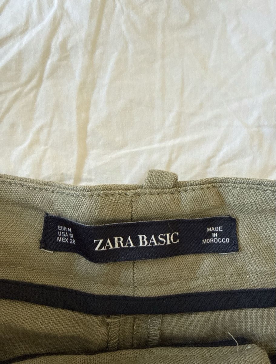 Zara Pantaloni: Zara Leinenshorts mit schwarzer Borde Grösse M – Usato da Zürich venduto da fab_627q 2