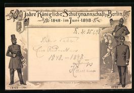Litho Berlin, Festpostkarte, 50 Jahre K