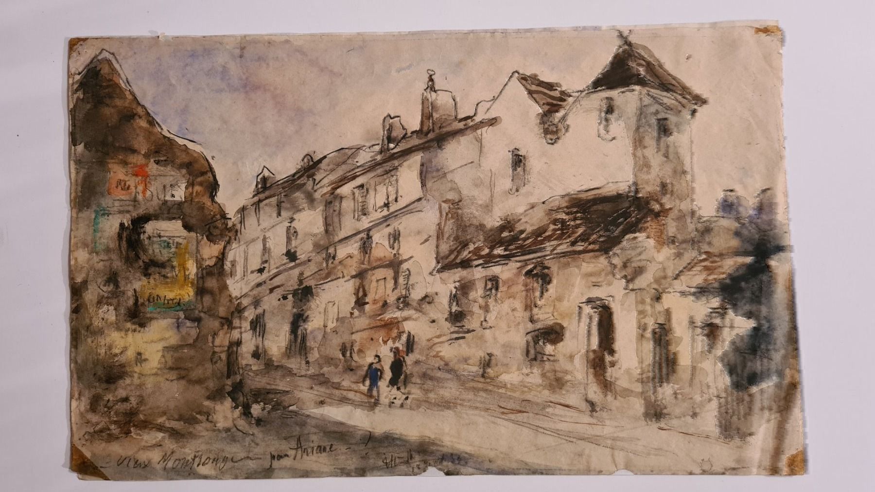 Gemälde: Herbert Meyer 1882-1960 Orig. Aqu. Paris – Gebraucht aus Emmenbrücke von Kunstankaufverkauf9