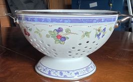 Villeroy & Boch Emaille Sieb / Seiher – Beerenmotiv 