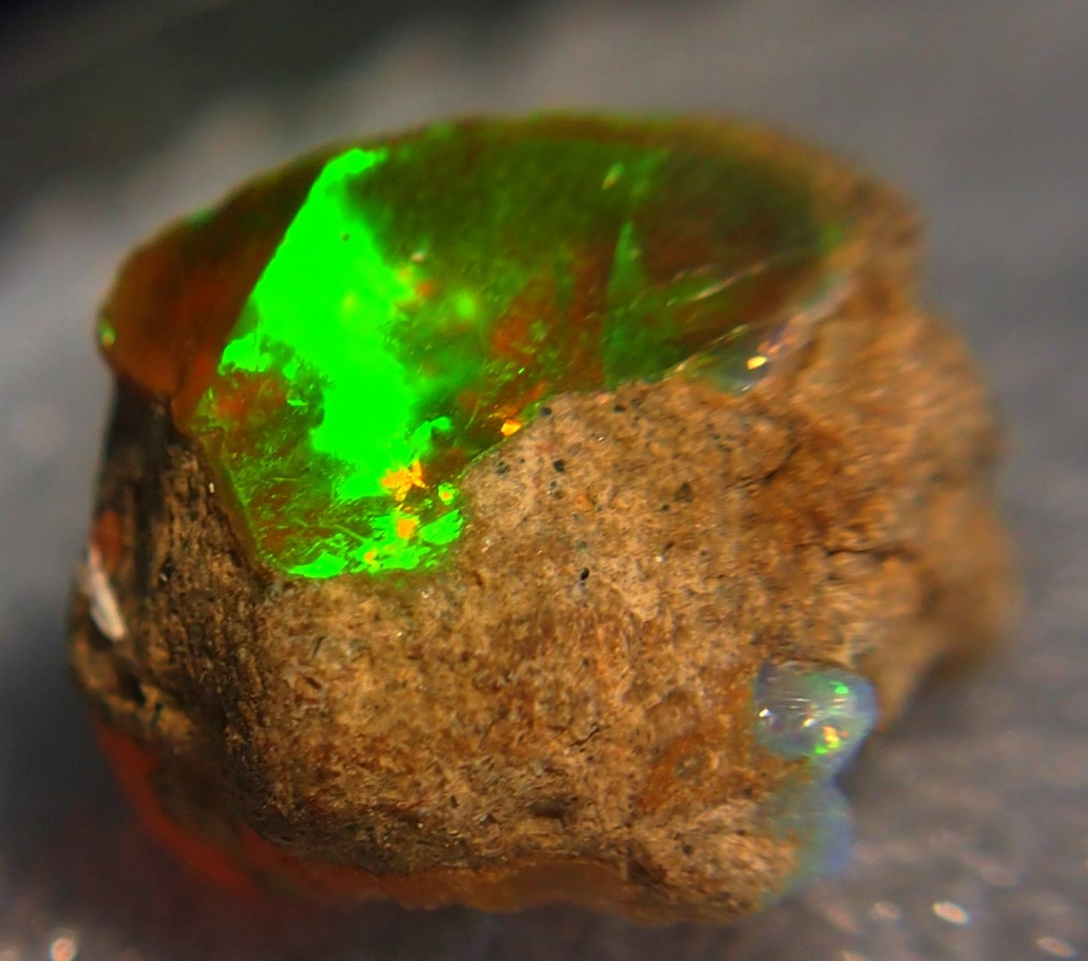 Pietre preziose: 28,5 ct. TOP funkelnder FEUEROPAL! – Nuovo e nell'imballaggio originale da Reinach BL venduto da Marcopal 3
