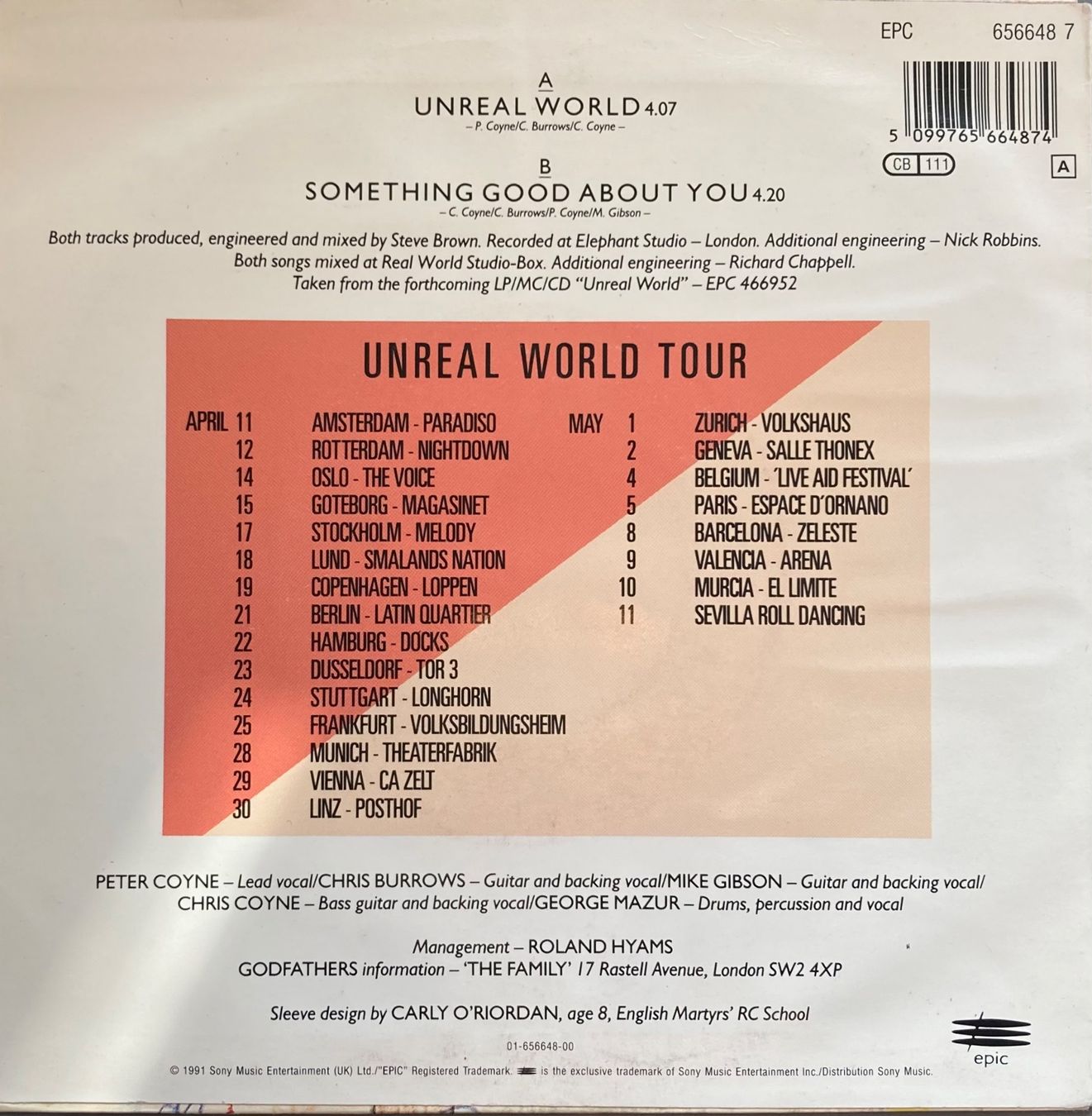 Dischi in vinile: THE GODFATHERS - UNREAL WORLD – Usato da Poliez-Pittet venduto da Newtown-Records 1