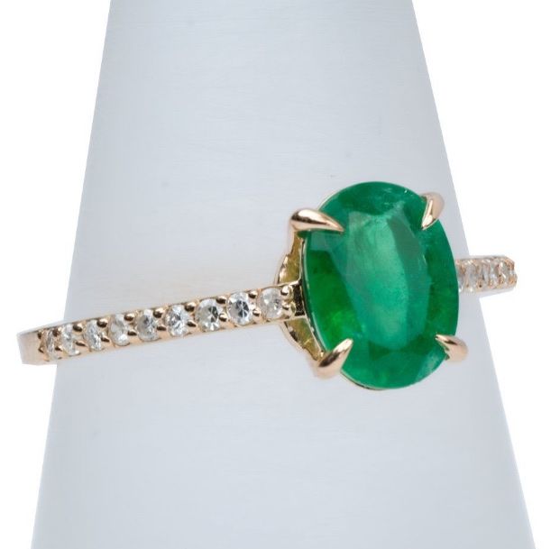 Anelli: 1.55ct Natur Smaragd Ring mit Diamanten – Nuovo e nell'imballaggio originale da Untersiggenthal venduto da TimeandShine 4