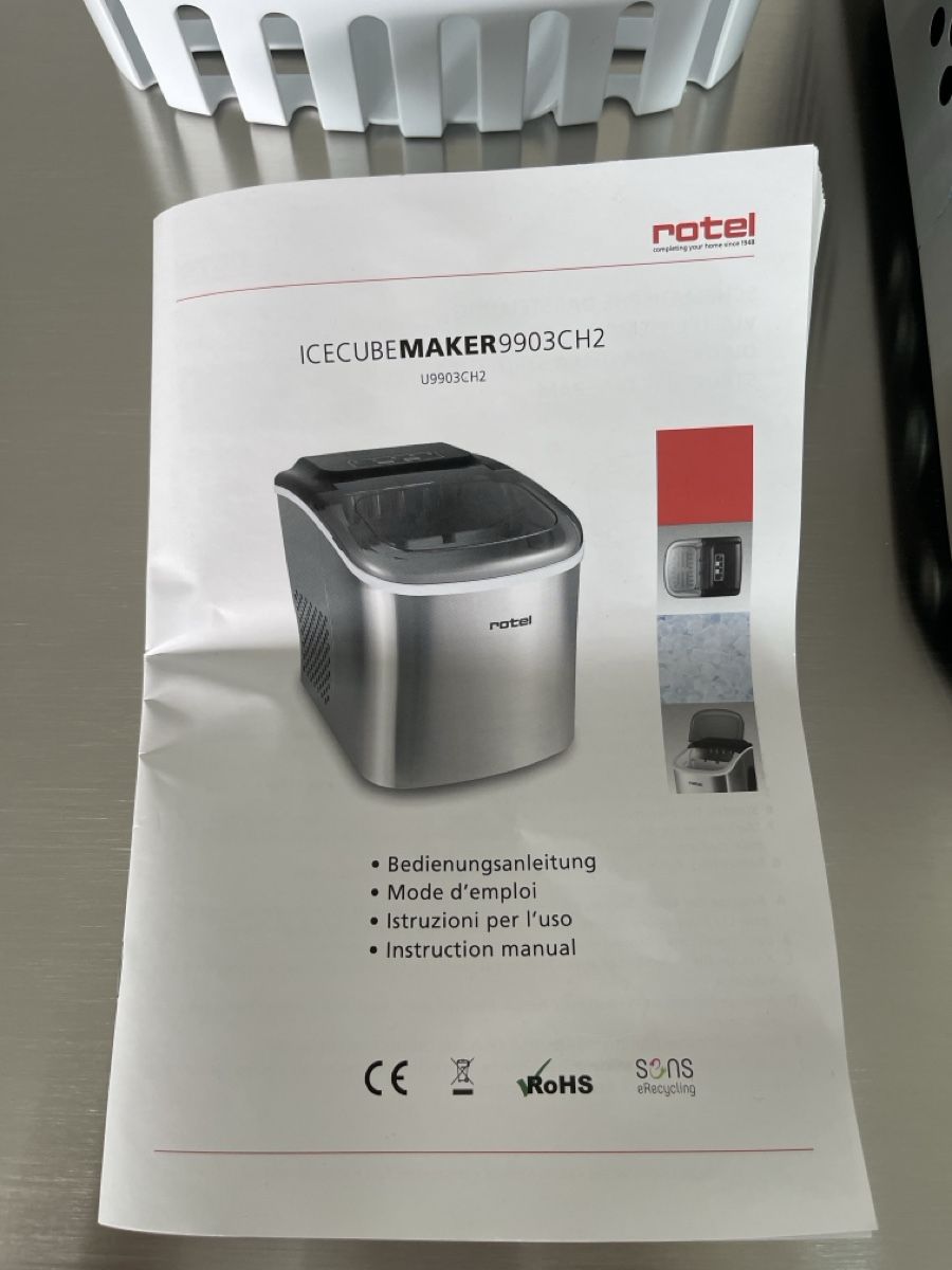 Rotel Elettrodomestici da cucina: Rotel ICECUBEMAKER 9903CH2 Edelstahl mit Anleitung – Nuovo (secondo la descrizione) da Greppen venduto da mahabiwa 1