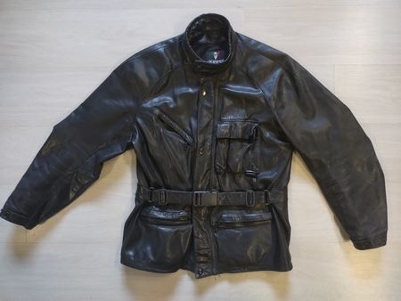 Veste moto en cuir Dainese noire taille 54 