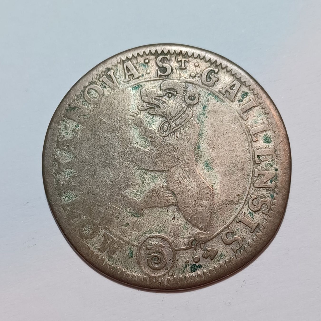 Tutti le monete: 15 Kreuzer 1739 St. Gallen – Usato da Pfäffikon ZH venduto da Schweizer_Muenzen 1