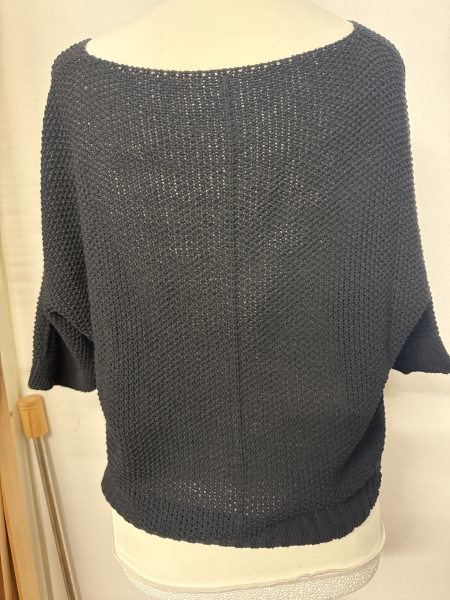 Pullover & Sweatshirts: Damen Basic Strick Pullover 3/4 Ärmel schwarz S m  – Neu und originalverpackt aus Groß-Gerau von bor_8wfb 2