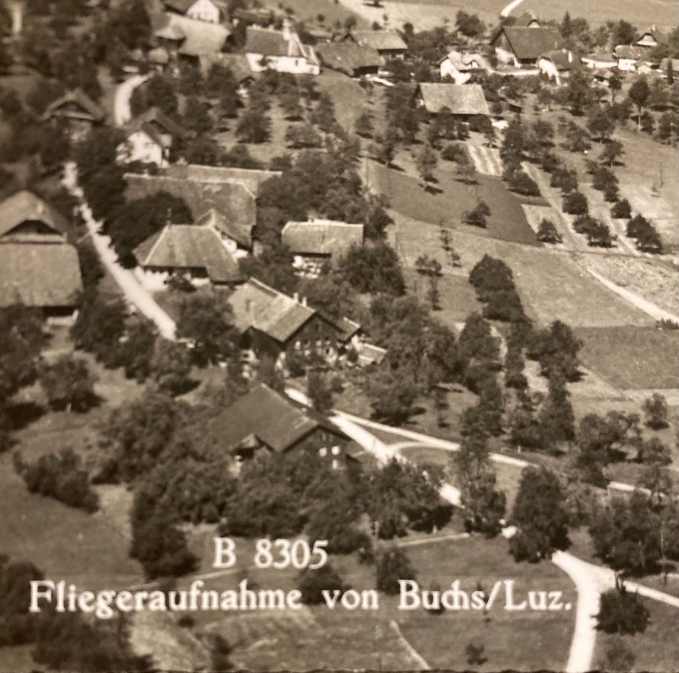 Cartoline postali: Buchs LU Fliegeraufnahme – Usato da Schüpfheim venduto da lenny25 1