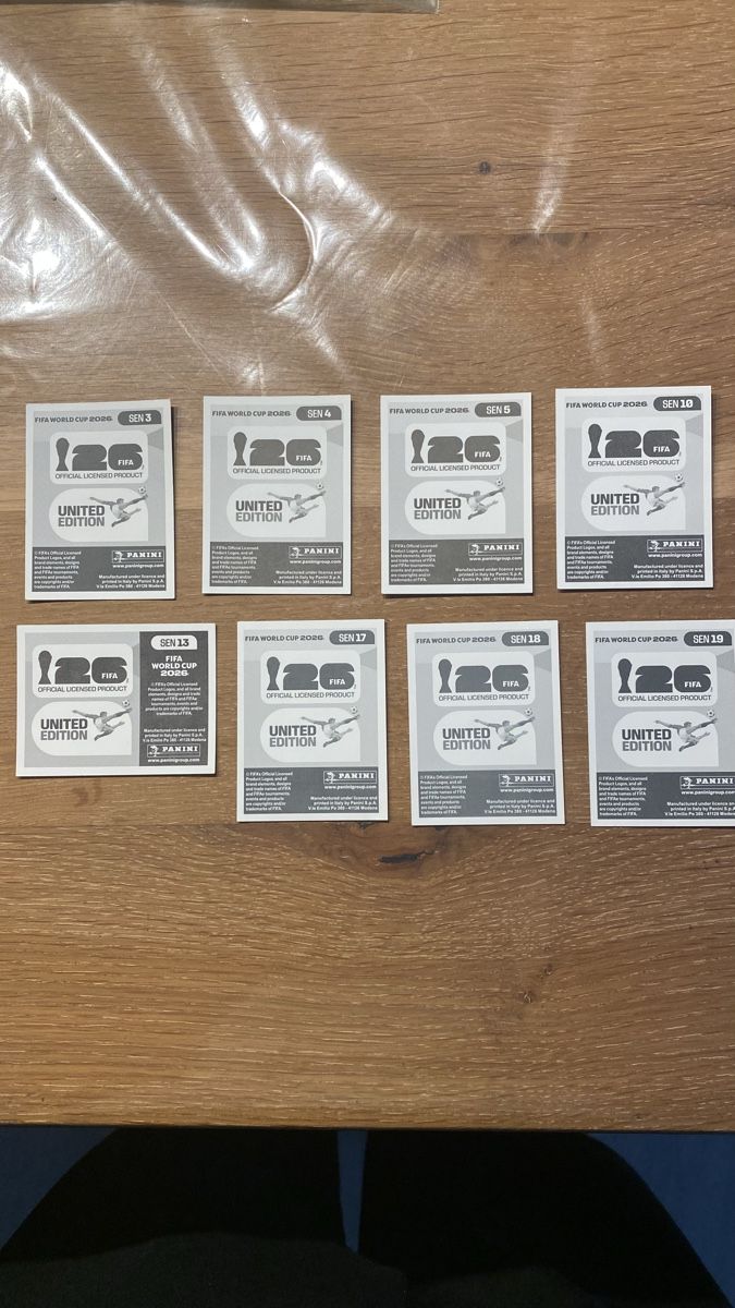 Panini Carte collezionabili: Panini Stickers - SEN - 8 Stickers – Nuovo (secondo la descrizione) da Adliswil venduto da didoli 1