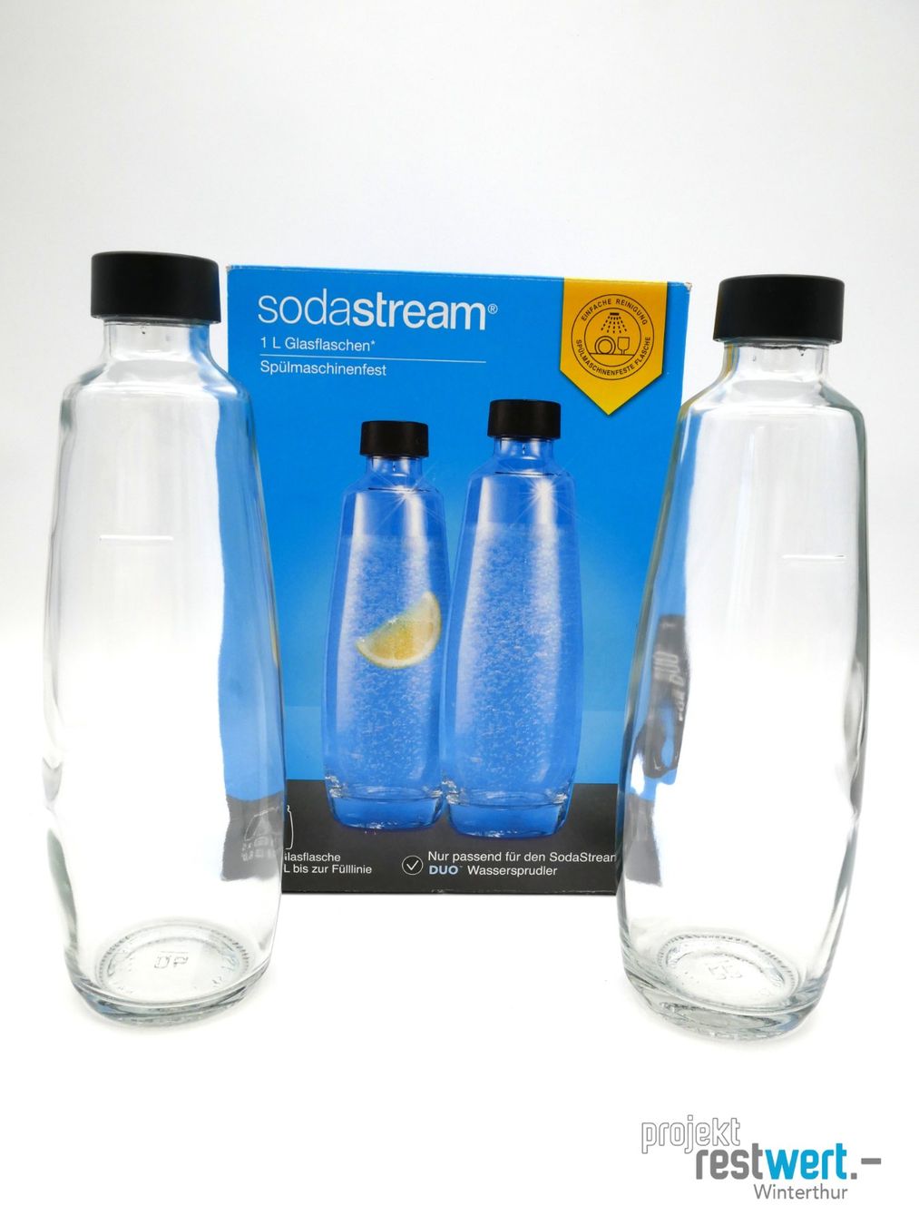 Sodastream Autres articles pour la maison: SODASTREAM - 2x Glasflaschen 1L – D'occasion à Winterthur par Restwert_Winterthur