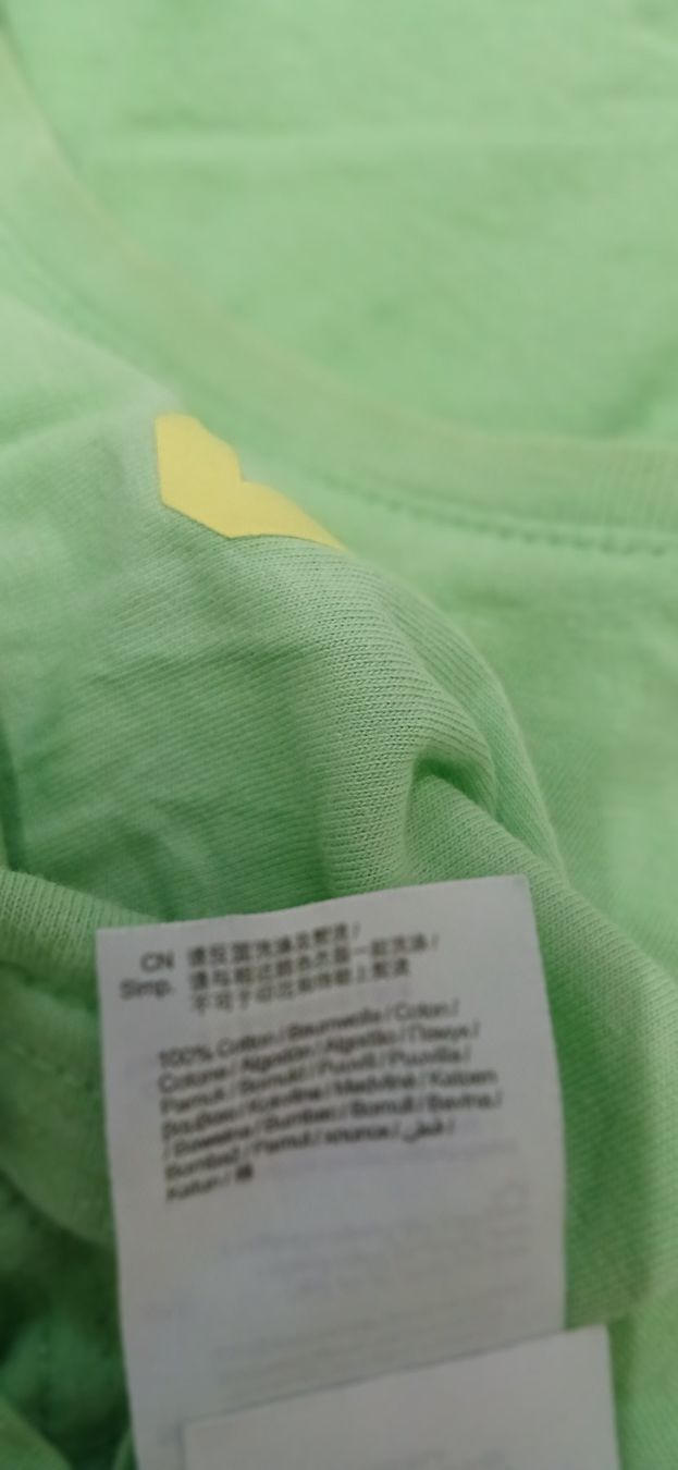 T-shirt: T-Shirt light green Size L printed cotton – Usato da Rupperswil venduto da Nalli88 4