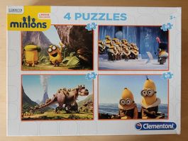 4 Puzzles Minions (2x 20 Teile, 2x 60 Teile) ab 3J