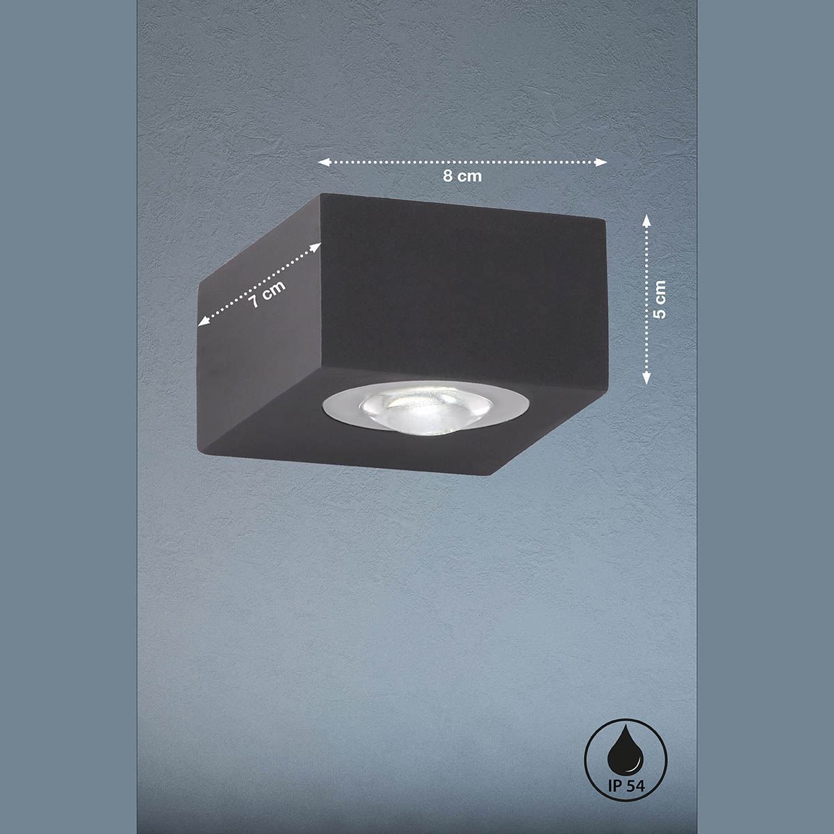 Lampen: LED Aussen Wandleuchte, 8 cm x 7 cm – Neu (gemäss Beschreibung) aus Kreuzlingen von Smart-Light 1