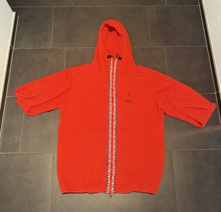 Journey's Start Zip Hoodie, Coral, Men's Size Medium