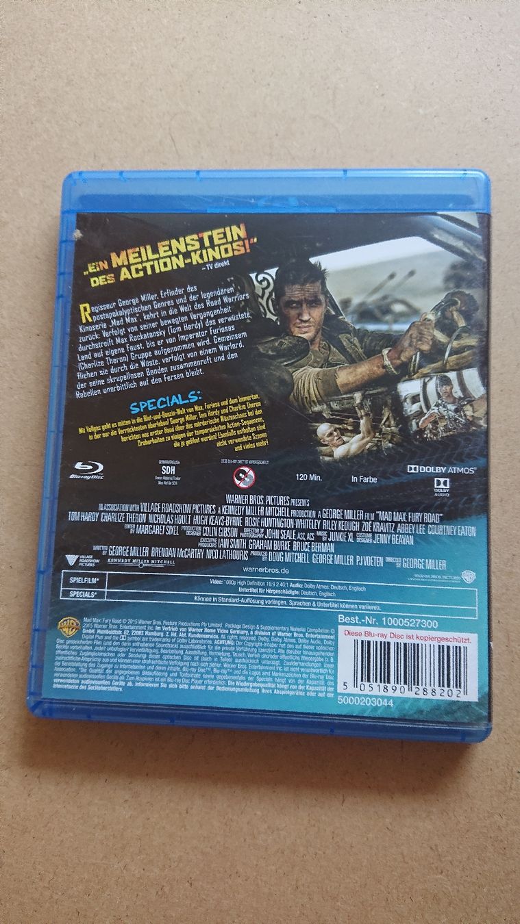 Alle DVDs: Mad Max Fury Road Blu-ray  – Gebraucht aus Chur von FreakofRarity 1