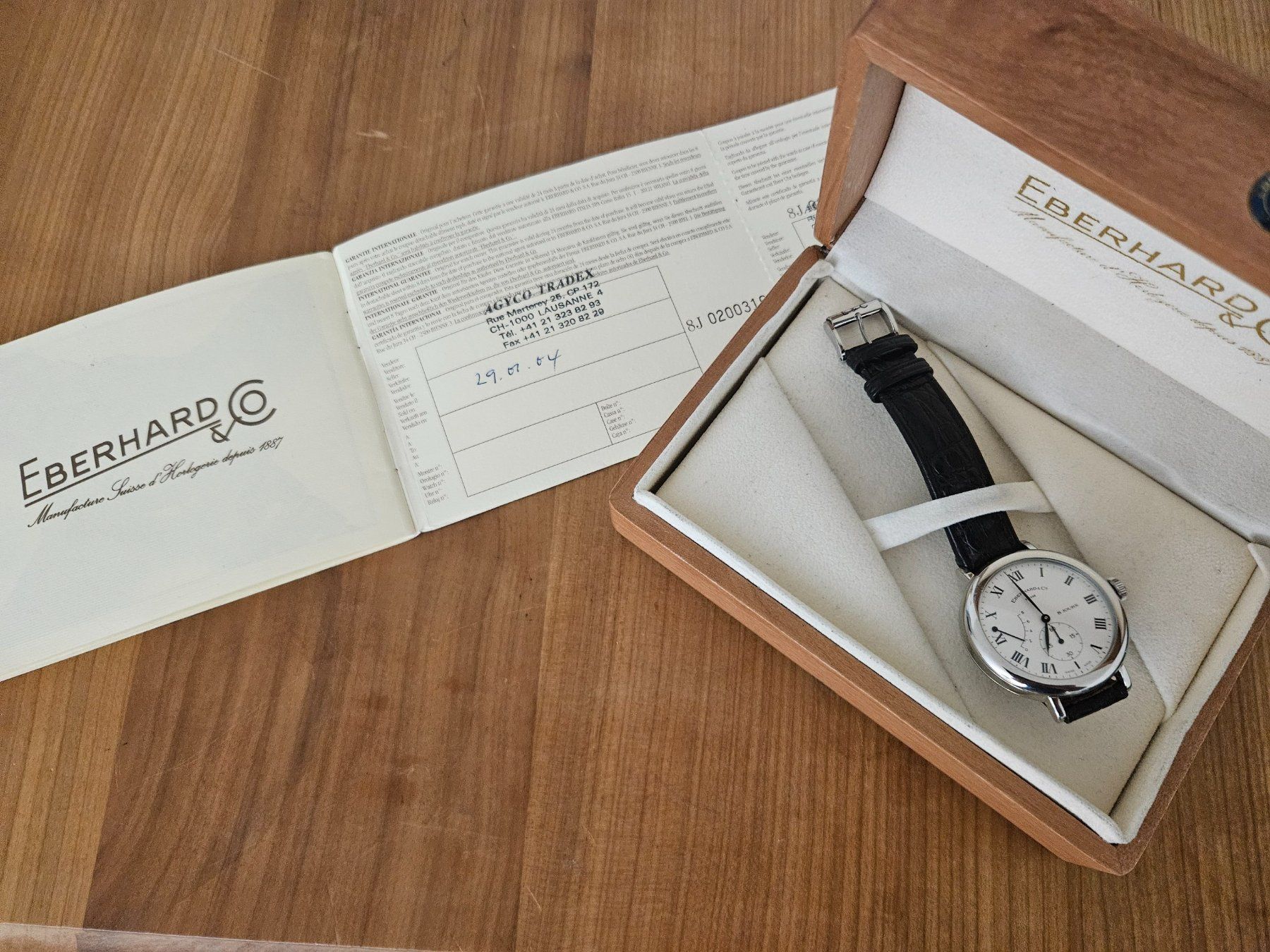 Eberhard & Co. Orologi: Eberhard & Co. 8 Jours in einen wunderbar Zustand – Usato da Biberist venduto da Volo28 8