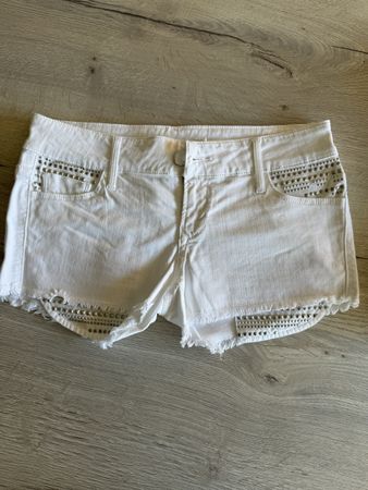 Short blanc denim original