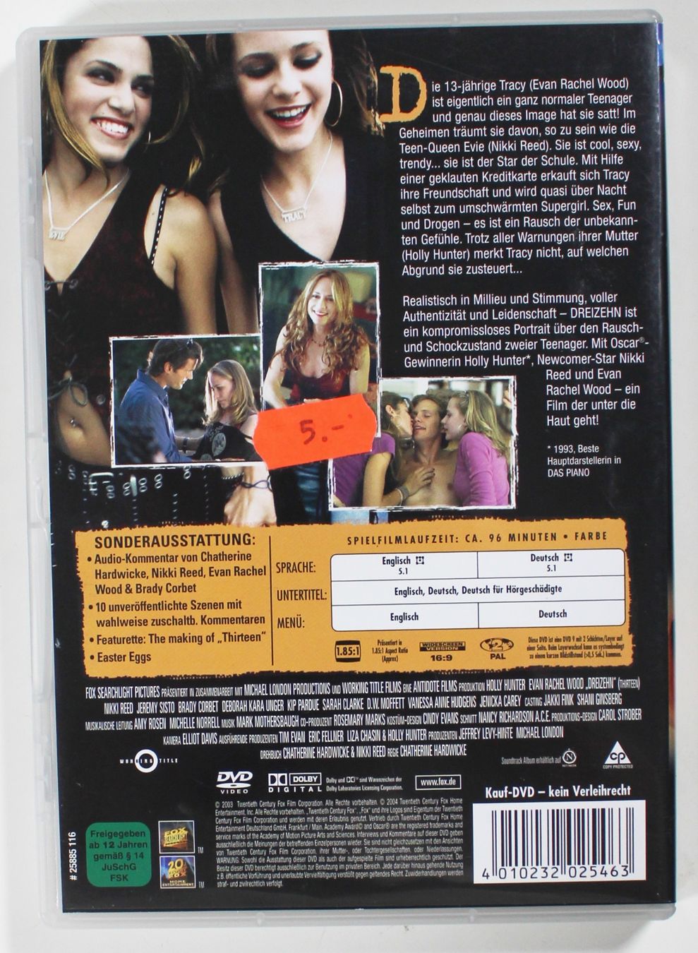 Tutti i DVDs: DVD DREIZEHN - ES PASSIERT SO SCHNELL... – Usato da Brüttisellen venduto da Collector-Corner 2