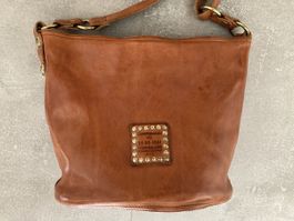 CAMPOMAGGI - LEDER - TASCHE / COGNAC - FARBIG